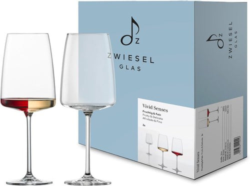 Zwiesel Glasweingläser, 2 Stück, 0,535 l, „Vivid Senses Fruity &amp; Delicate 1“