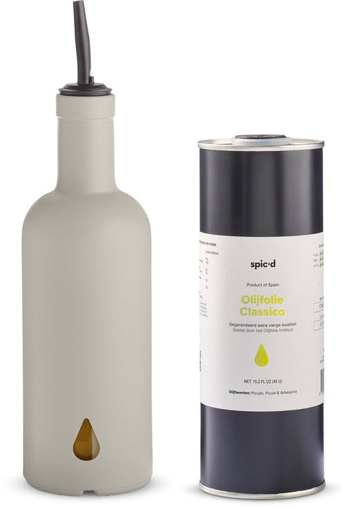 Spiced Olivenölflasche &amp; Olivenöl 'Warmerde'