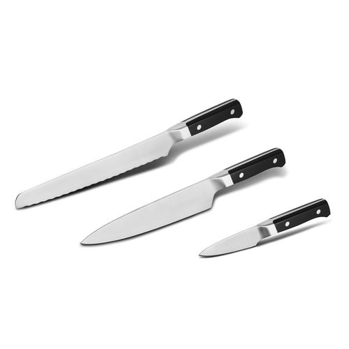 BARE Kochgeschirr-Messerset 3-teilig 'Twinsteel'