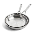 KitchenAid Koekenpannenset 24/28cm Tri-Ply RVS