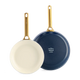 Greenpan Bratpfannenset 20/26 cm 'Padova Oxford Blue'