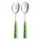 Addison Ross Slabestek 'Wave' Leaf & Apple Green (2-delig)
