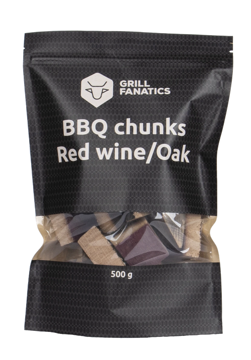 Grill Fanatics BBQ Chunks Rotwein / Eiche 500g
