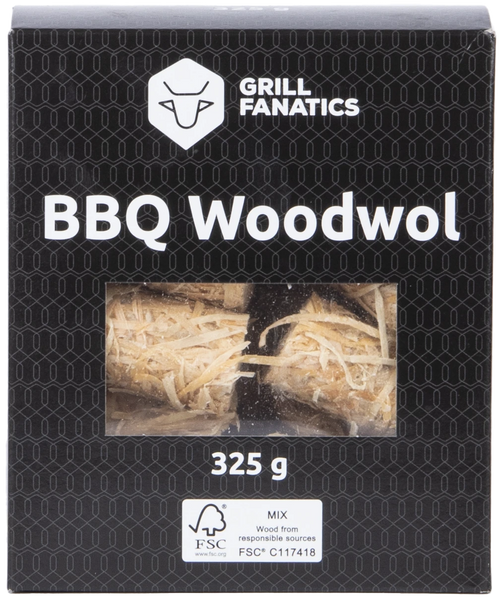 Grill Fanatics BBQ Holzwolle Anzündwolle 325g