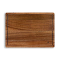SOPHIOR Schneidebrett aus Akazienholz mit Saftrille - Groß 42x30x2,5cm