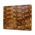 SOPHIOR Hackblock Teakholz mit Saftrille 45x35x4cm