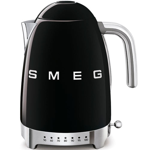 Smeg Wasserkocher mit variabler Drehzahl, 1,7 l, Schwarz, KLF04BLEU