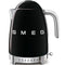 Smeg Wasserkocher mit variabler Drehzahl, 1,7 l, Schwarz, KLF04BLEU