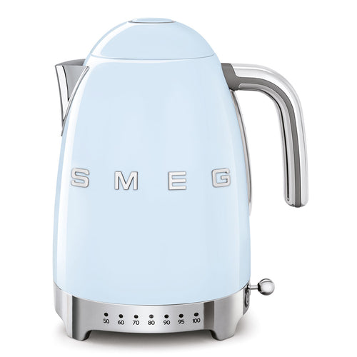 Smeg Wasserkocher mit variabler Drehzahl, 1,7 l, „Pastellblau“, KLF04PBEU