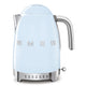 Smeg Wasserkocher mit variabler Drehzahl, 1,7 l, „Pastellblau“, KLF04PBEU