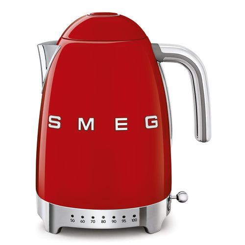 Smeg Wasserkocher mit variabler Drehzahl, 1,7 l, „Rot“, KLF04RDEU