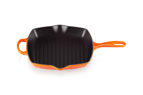 Le Creuset Quadratische Grillpfanne 26x26cm Grillit® 'Orange Red'