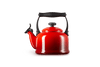 Le Creuset Wasserkocher mit Pfeifton 2,1 l Tradition 'Kirschrot'