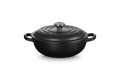 Le Creuset Marmite Braadpan Signature 'Mat Zwart' Ø22cm / 2.2L