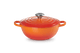Le Creuset Marmite Braadpan Signature Zwart Interieur 'Oranjerood' Ø24cm / 3.1L