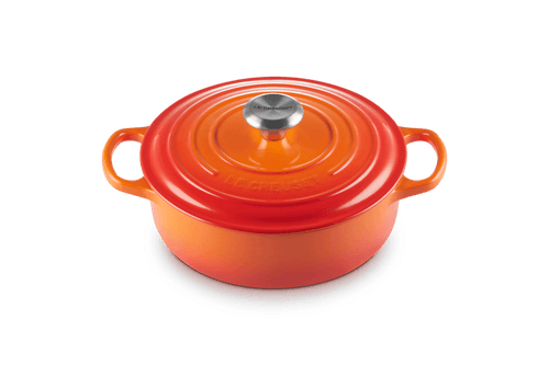 Le Creuset Flache Kasserolle Signature „Orangerot“ ø24cm / 3,1l