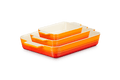 Le Creuset Auflaufform-Set, 3-teilig, 18/25/32 cm, Farbe: Orangerot