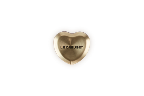 Le Creuset Signature Edelstahl-Herzdeckelknopf in Gold, ø4,7 cm