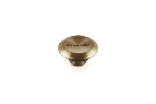 Le Creuset Signature Deckelknopf, Edelstahl, hellgoldfarben, Ø 4,7 cm