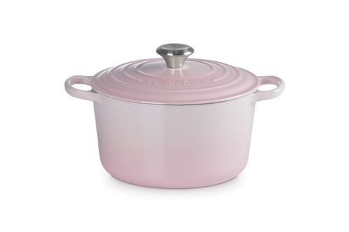 Le Creuset Hoher Schmortopf „Shell Pink“ ø24cm / 5L