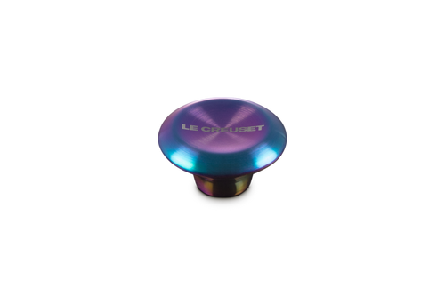 Le Creuset Signature Edelstahl-Deckelknopf mit Hologramm-Muster, ø 5,7 cm