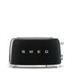 Smeg Toaster 2x4 'Schwarz' TSF02BLEU