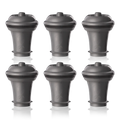 Vacuvin Weinstopper grau 6 Stück.