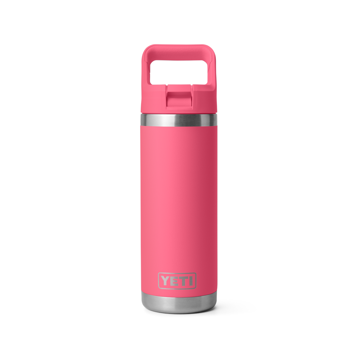 YETI Isolierflasche mit Trinkhalmdeckel 532ml Rambler 'Tropical Pink'