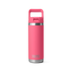 YETI Isolierflasche mit Trinkhalmdeckel 532ml Rambler 'Tropical Pink'