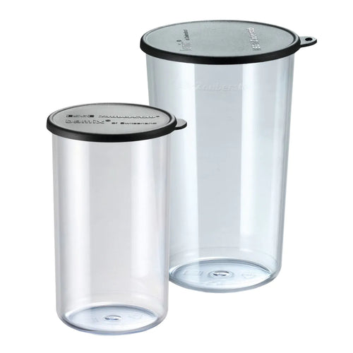 Bamix Becher-Set 400 &amp; 600 ml mit Deckeln