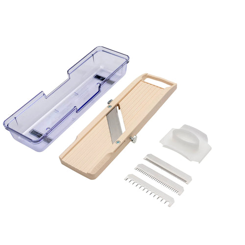 Benriner Mandoline Classic Catch 64 mm mit Auffangschale