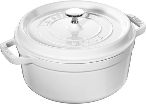 STAUB Gietijzeren Braadpan Wit Ø26cm / 5.25L 'La Cocotte'