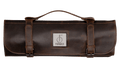 Geschmiedetes Gehäuse, braunes Leder