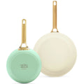 Greenpan Koekenpannenset 20/26cm 'Padova Mint Green'