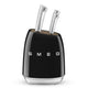 SMEG Messerblock mit 6 Messern „Schwarz“ KBSF02BL
