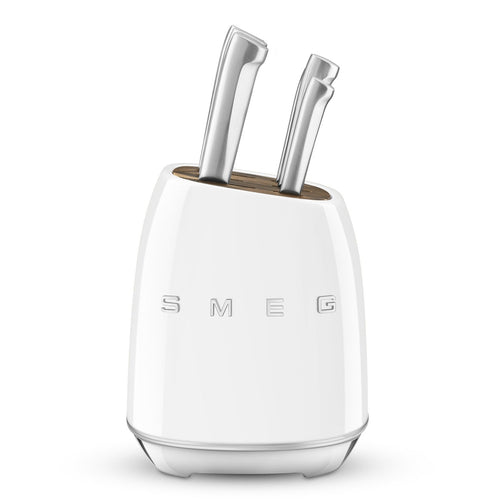 SMEG Messerblock mit 6 Messern „Weiß“ KBSF02WH