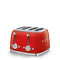 Smeg Toaster 4x4 'Rot' TSF03RDEU