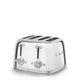 Smeg Toaster 4x4 'Stahl' TSF03SSEU
