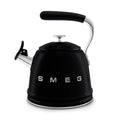SMEG Wasserkocher mit Pfeiffunktion 2,3 l, Schwarz, Modell WKF01BL
