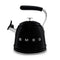 SMEG Wasserkocher mit Pfeiffunktion 2,3 l, Schwarz, Modell WKF01BL
