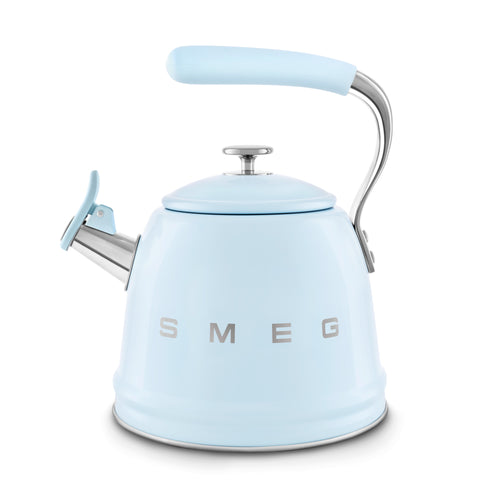 SMEG Wasserkocher mit Pfeiffunktion 2,3 l, Farbe: Pastellblau, Modell WKF01PB