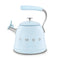 SMEG Wasserkocher mit Pfeiffunktion 2,3 l, Farbe: Pastellblau, Modell WKF01PB