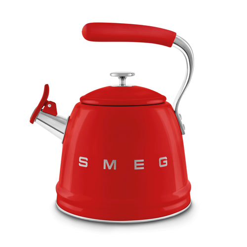 SMEG Wasserkocher mit Pfeiffunktion 2,3 l 'Rot' WKF01RD