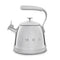SMEG Wasserkocher mit Pfeiffunktion 2,3 l, Modell „Stahl“, WKF01SS