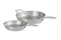 Le Creuset Koekenpannenset RVS 24/28cm 'Essential 3-ply'