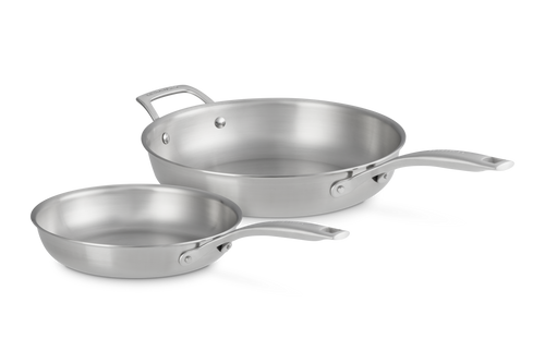 Le Creuset Bratpfannenset Edelstahl 24/28 cm 'Essential 3-lagig'