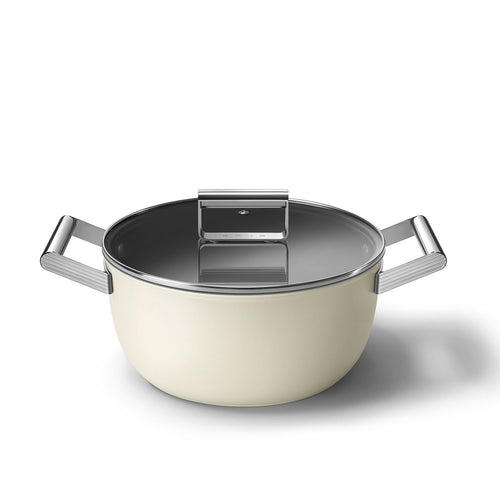 Smeg Keramik-Bratpfanne Ø24cm / 4,8L 'Creme'