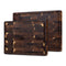 SOPHIOR Schneidebrett-Set Akazie mit Saftrille und Griffen – 42×35×2,5 cm & 35×25×2,5 cm