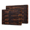 SOPHIOR Schneidebrett-Set Walnuss – mit Saftrille und Griffen – 42×35×2,5 cm & 35×25×2,5 cm