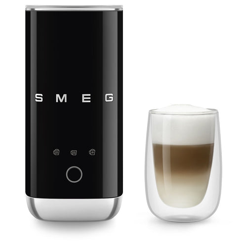 Smeg Milchaufschäumer Schwarz 120ml MFF02BLEU